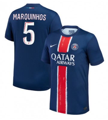 Paris Saint-Germain Marquinhos #5 Replika Hjemmebanetrøje 2024-25 Kortærmet